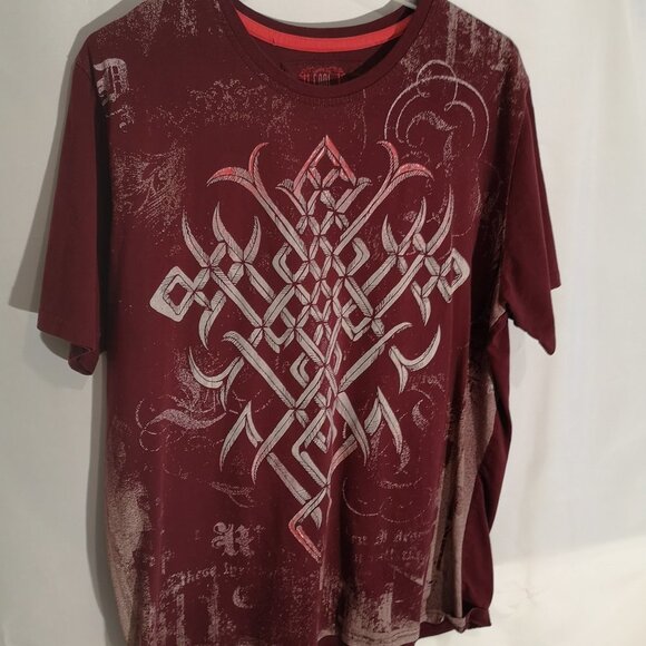 LL Cool J Men's Size Large Burgundy Short Sleeve T-shirt - Picture 1 of 3